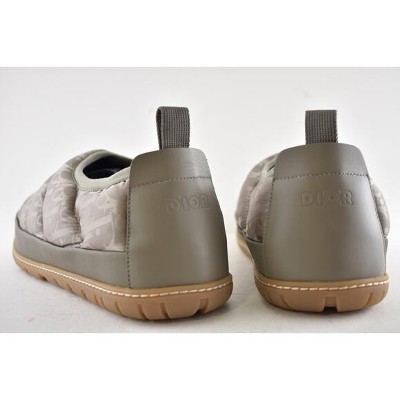 Dior Mens Snow Slipper Beige Oblique Logo Flat Slip On Loafer Sneaker 44 11 - Picture 15 of 16